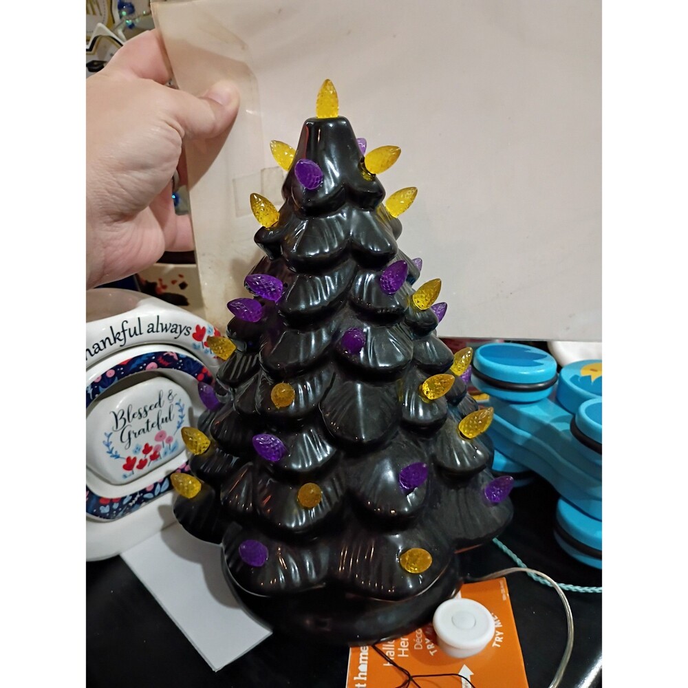 Halloween Ceramic Tree with Lights brand new-a2